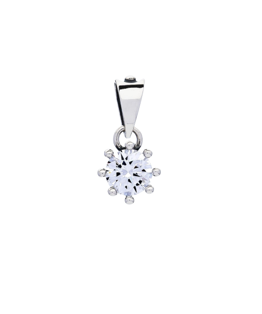 Sterling silver pendant with zirconium