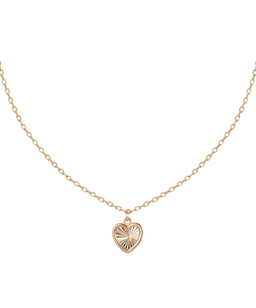Gold chain with pendant "heart"