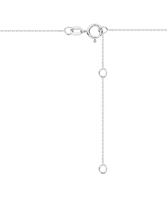 White Gold chain with diamond pendant