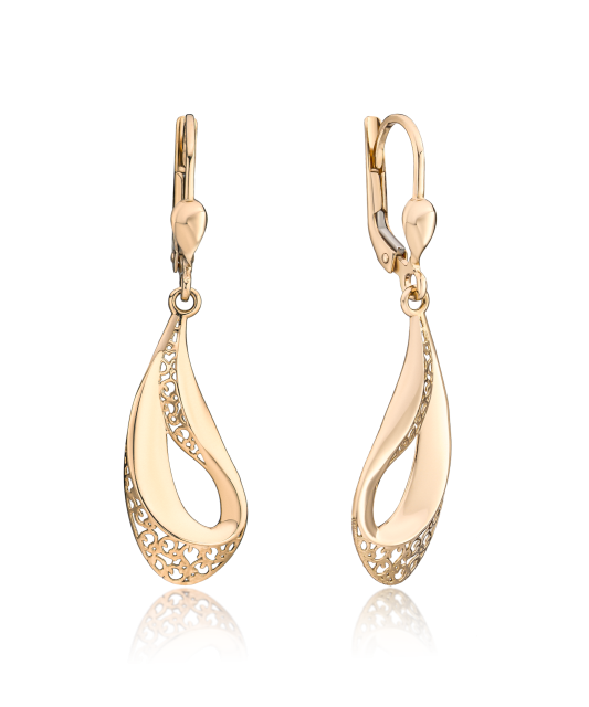 Gold earrings