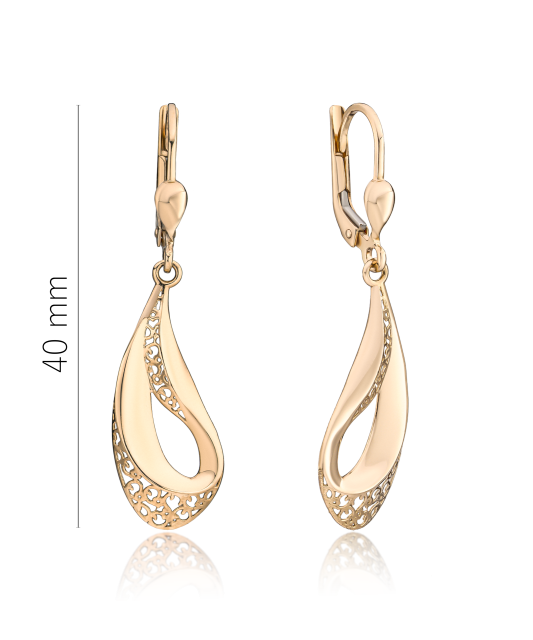 Gold earrings