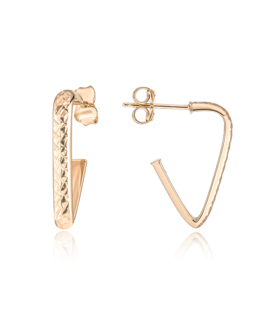 Gold earrings