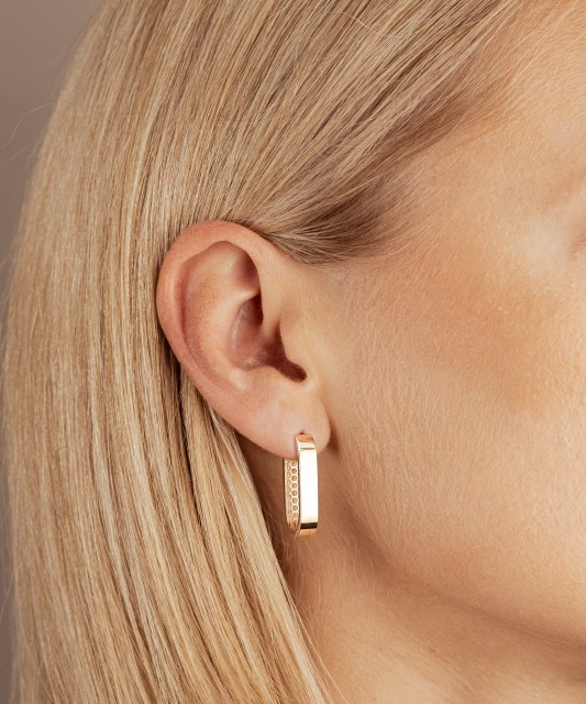 Gold earrings