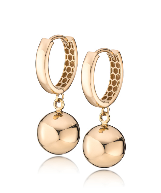 Gold earrings