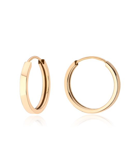 Gold earrings 20mm