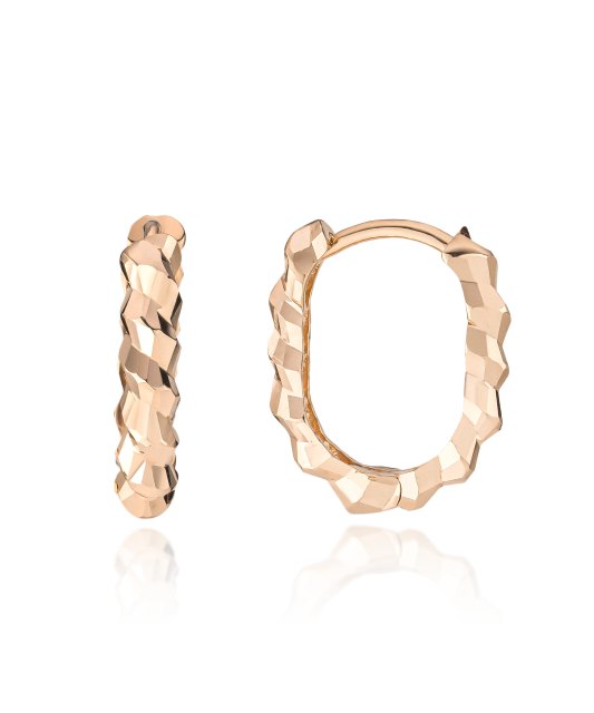 Gold earrings