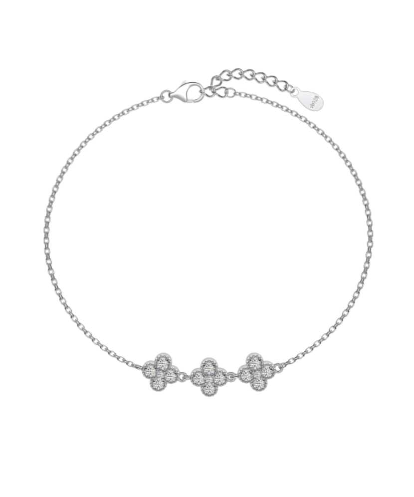 Sterling Silver bracelet with zircons