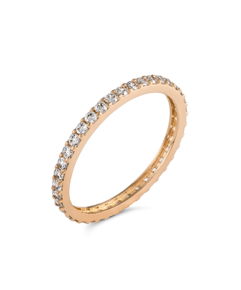 Золотое кольцо с цирконами