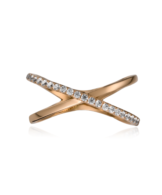 Золотое кольцо с цирконами