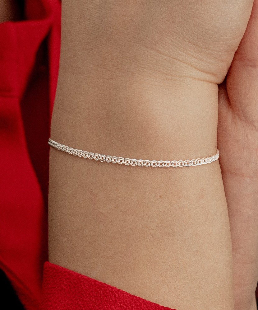 Sterling Silver bracelet "Mona Liza" 2.3mm