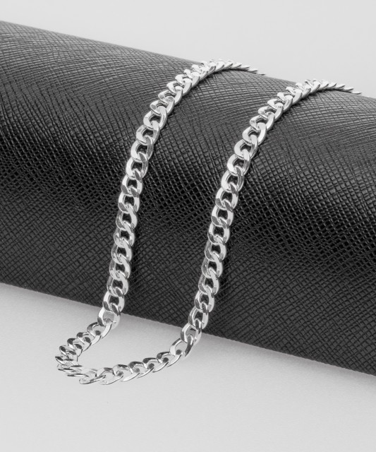Sterling silver chain "Curb" 5mm