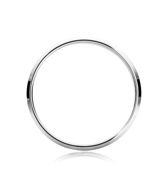 White Gold wedding ring 4.5mm with comfort