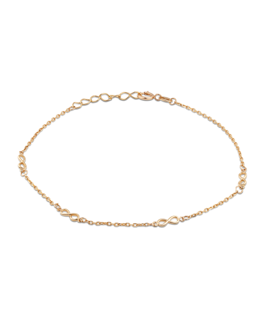 Leg gold chain "infinity"