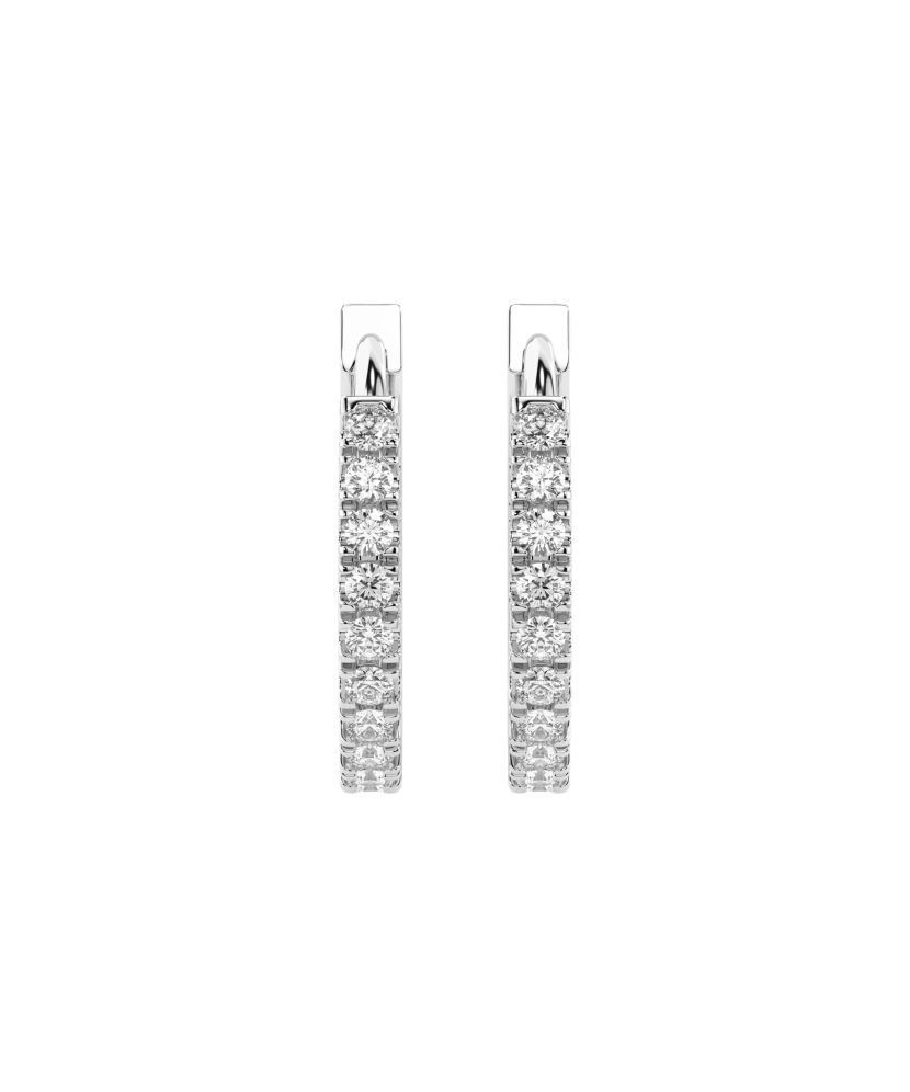 White gold earrings with diamonds White gold earrings with diamonds