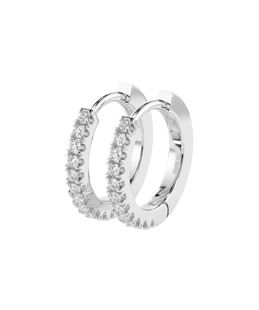 White gold earrings with diamonds White gold earrings with diamonds