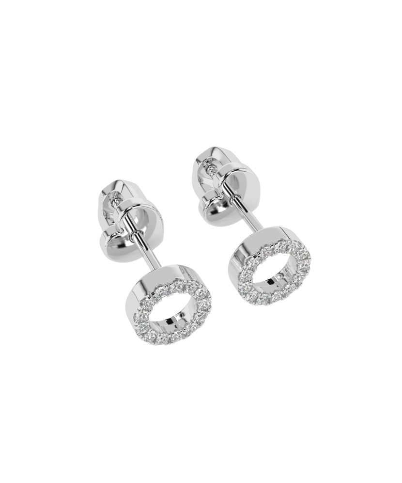 Серьги из белого золота с бриллиантами Серьги из белого золота с бриллиантами