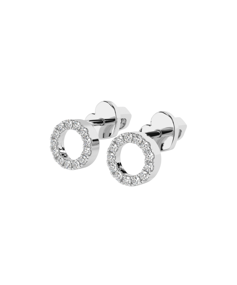 White Gold earrings with diamonds