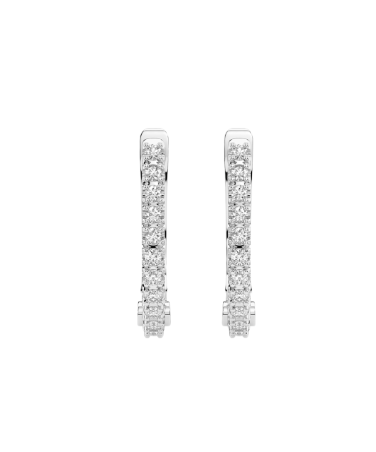 White Gold earrings with diamonds