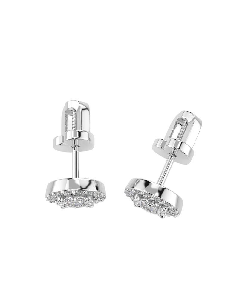 Серьги из белого золота с бриллиантами Серьги из белого золота с бриллиантами