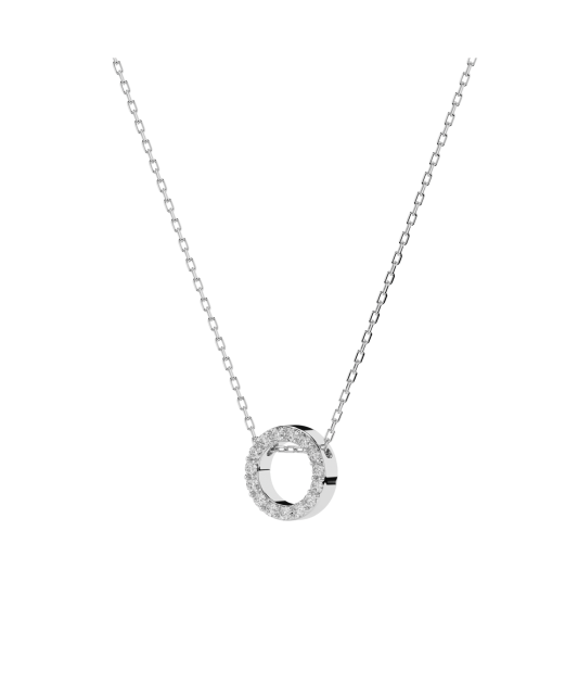 Gold chain with diamond pendant