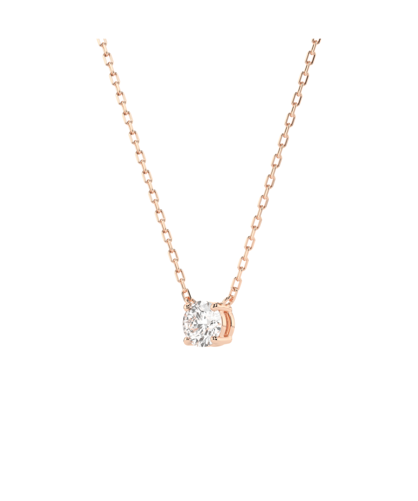 Gold chain with diamond pendant