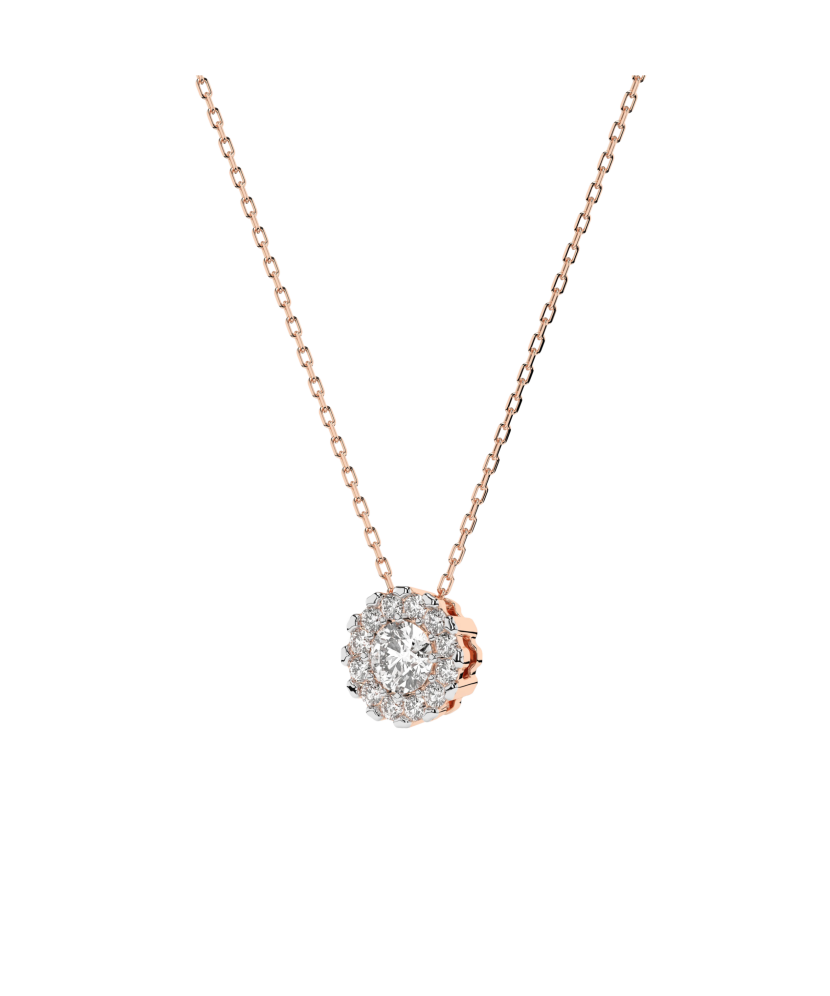 Золотая цепочка с бриллиантовым подвеской Золотая цепочка с бриллиантовым подвеской