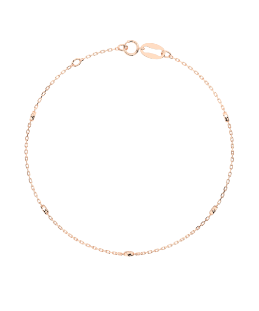 Gold bracelet with diamonds