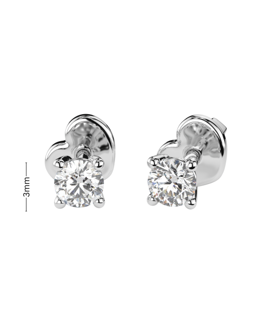 White Gold earrings with diamonds