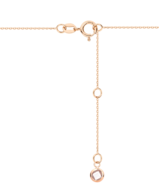 Золотая цепочка с эмалевым кулоном