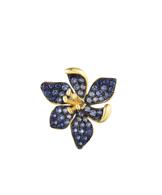 Gilded Sterling Silver pendant with spinels