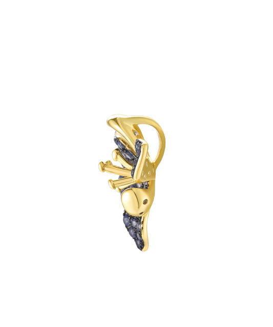 Gilded Sterling Silver pendant with spinels