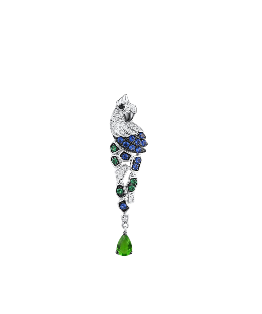 Sterling Silver pendant with spinels and zircons