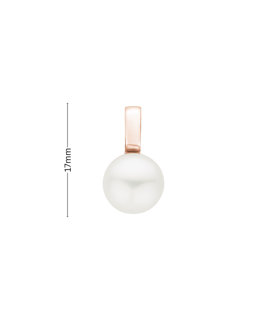 Sterling silver pendant with pearl