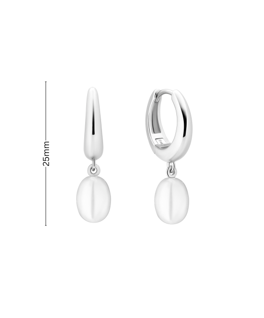 Sterling silver earrings with pearls