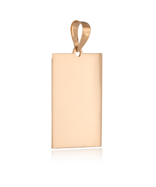 Gold pendant "plate"