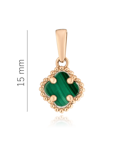 Gold pendant with onyx