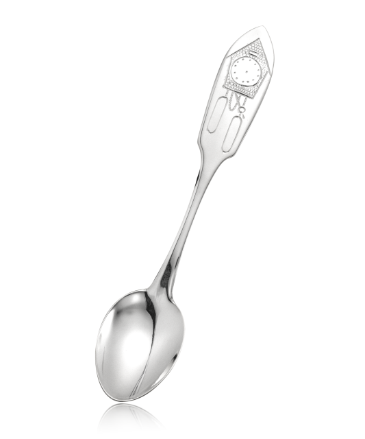 Silver spoon "Clock"