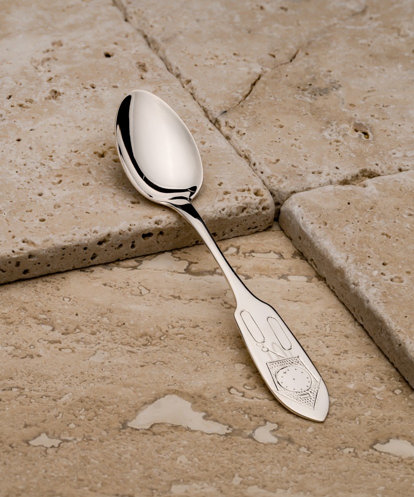 Silver spoon "Clock"