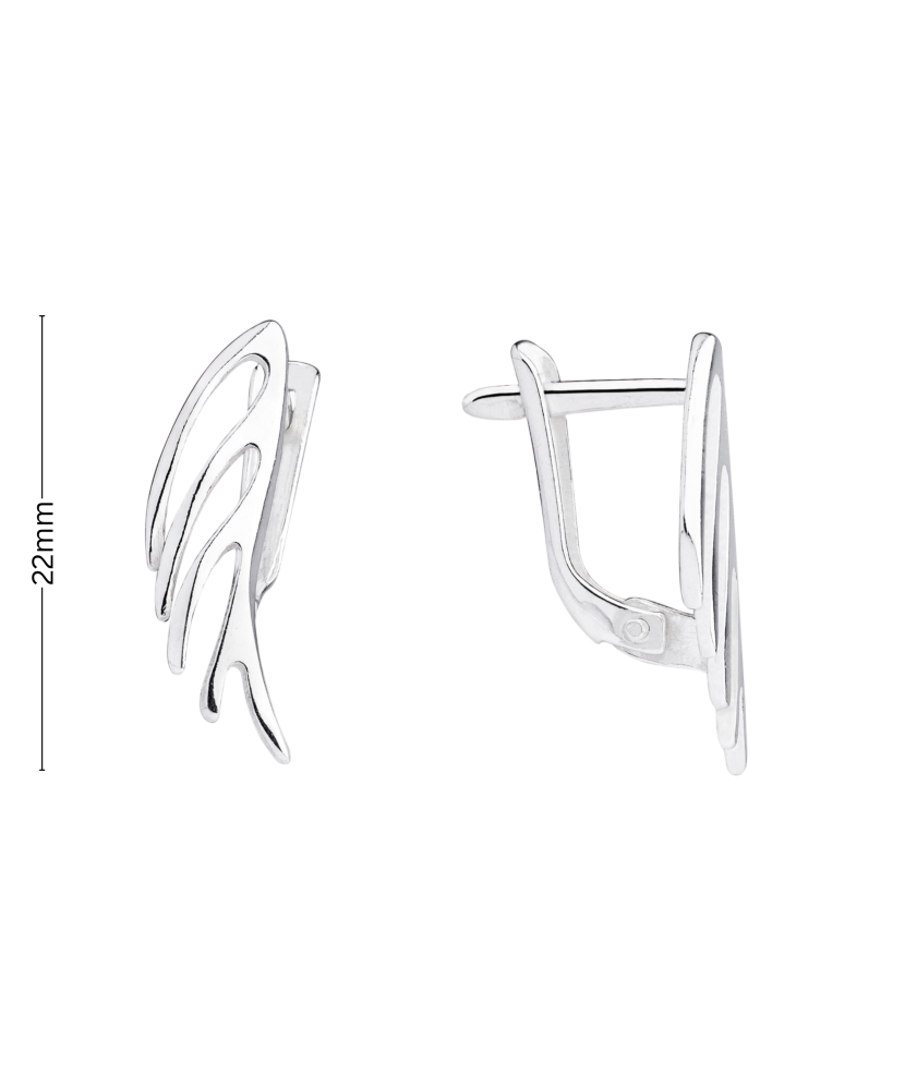 Sterling silver earrings "Angel wings" Sterling silver earrings "Angel wings"