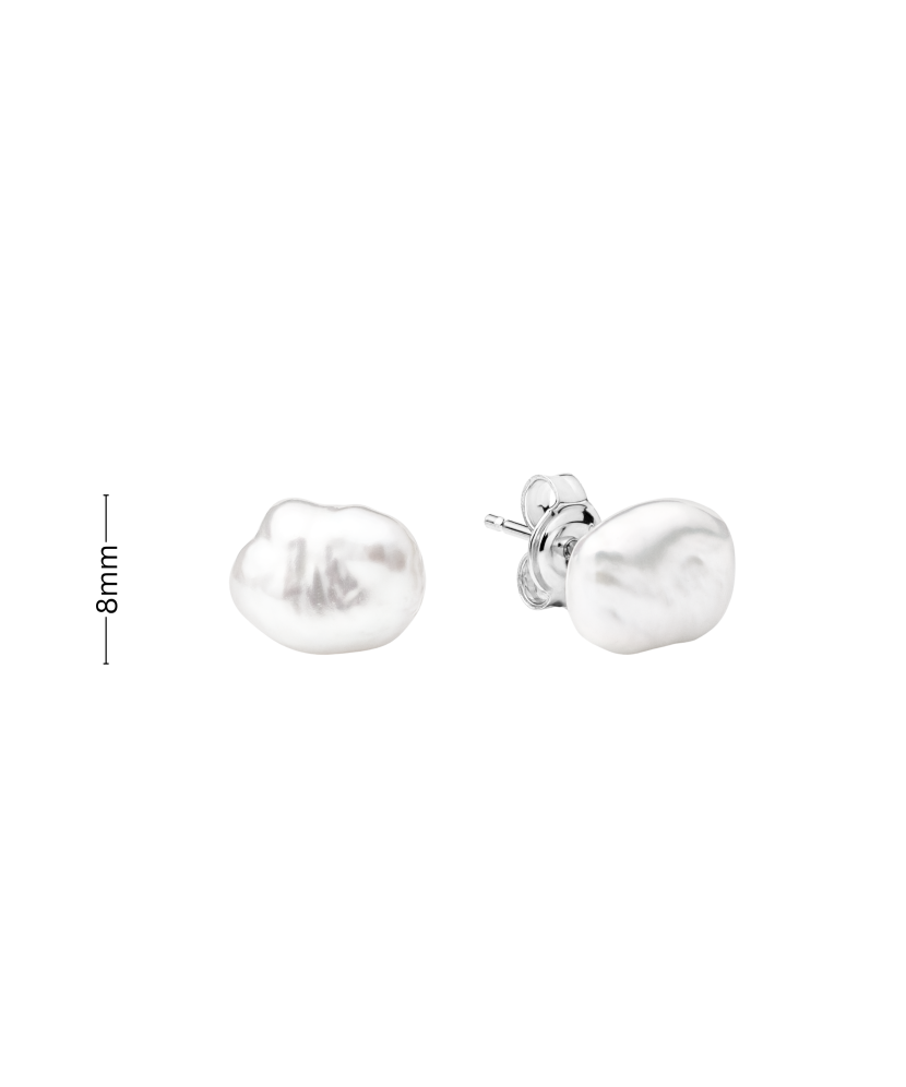Sterling silver earrings with pearls Sterling silver earrings with pearls