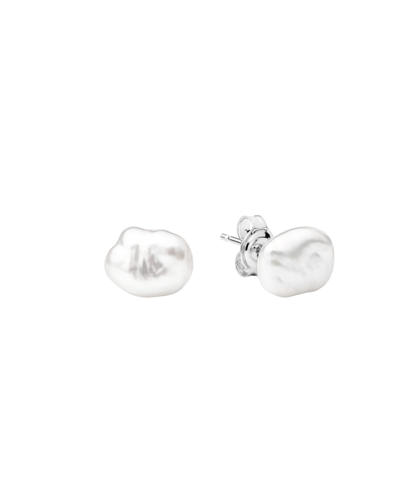 Sterling silver earrings with pearls Sterling silver earrings with pearls