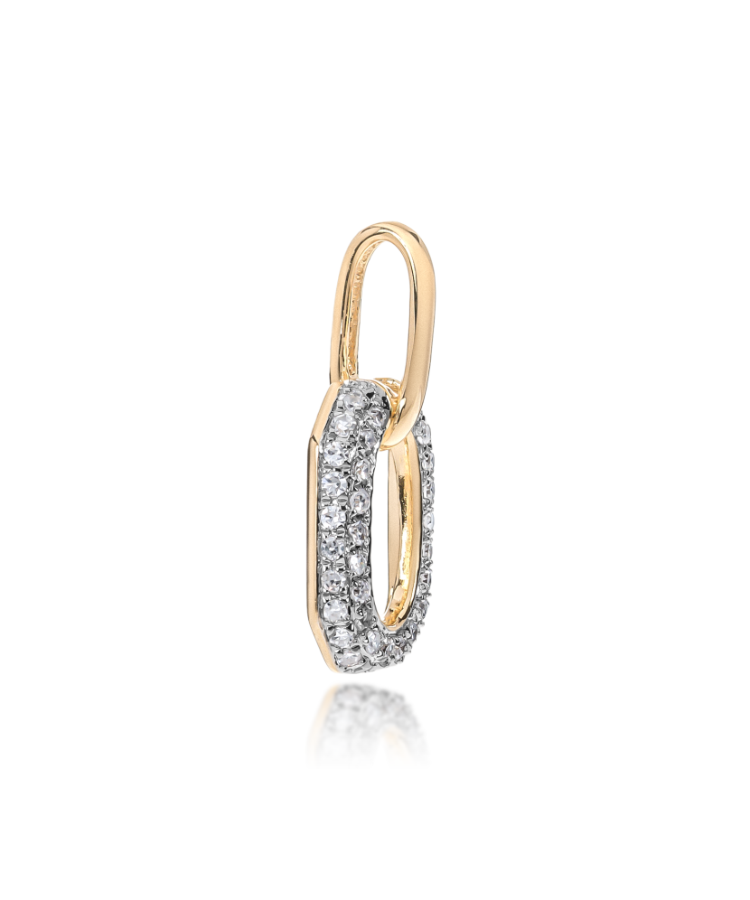 Yellow Gold pendant with diamonds