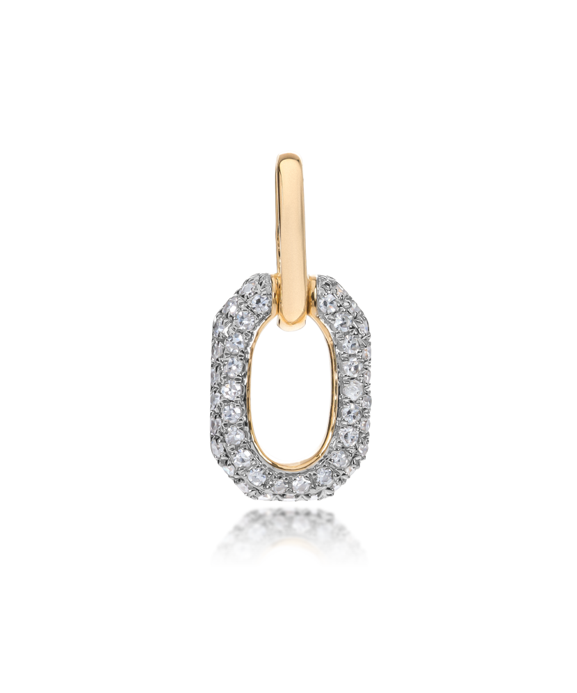 Yellow Gold pendant with diamonds