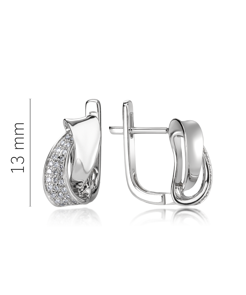 White Gold earrings with diamonds