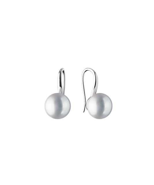Серьги из серебра с жемчугом
