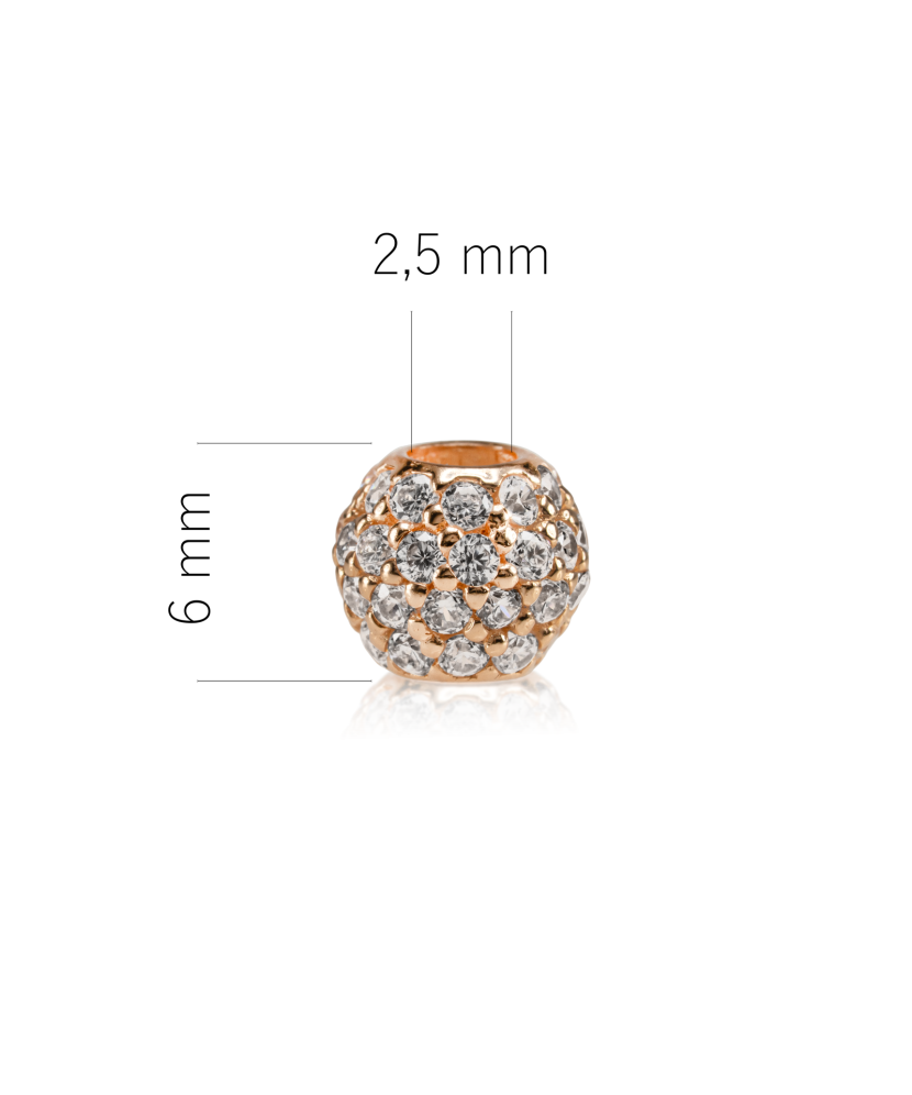 Золотой подвеска с цирконами "Бочонок" Золотой подвеска с цирконами "Бочонок"