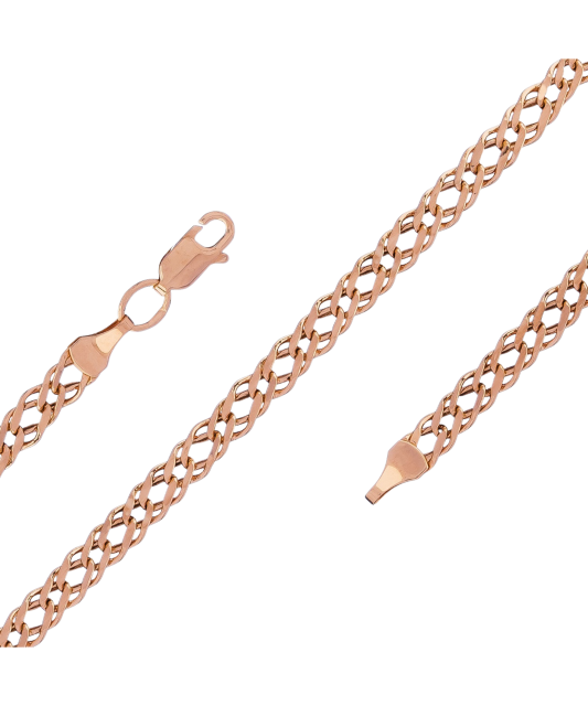 Gold bracelet "Rombo" 4.2mm