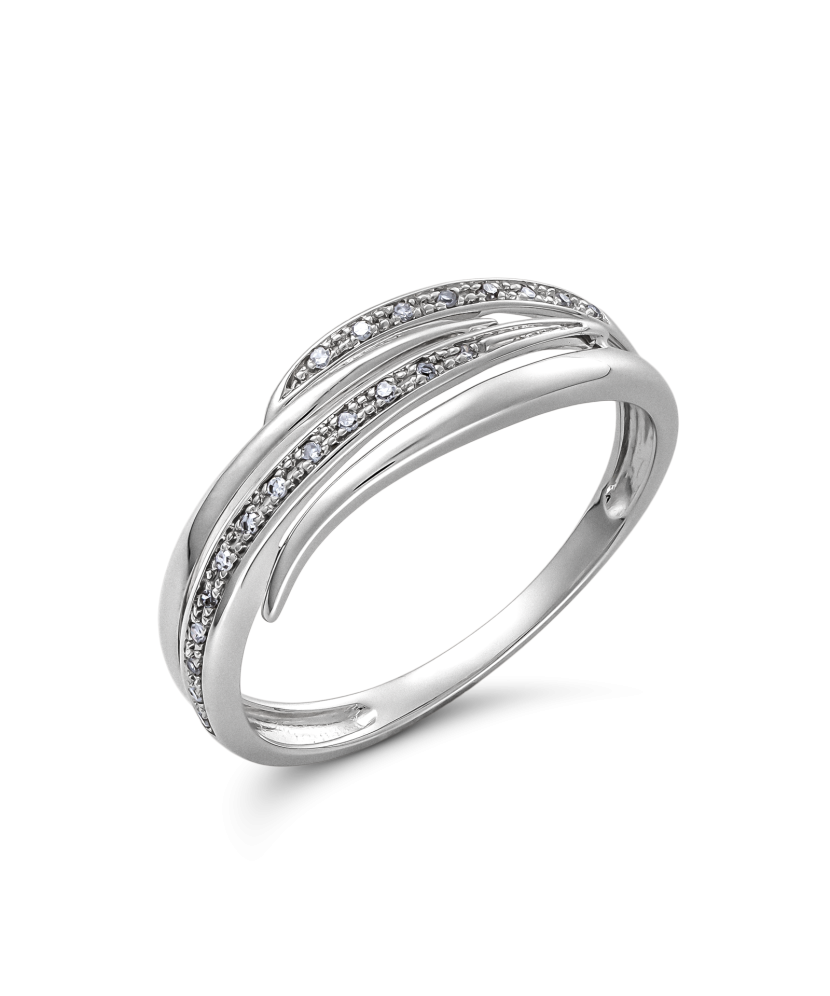 White gold ring with diamonds White gold ring with diamonds