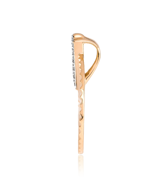 Gold pendant with diamonds