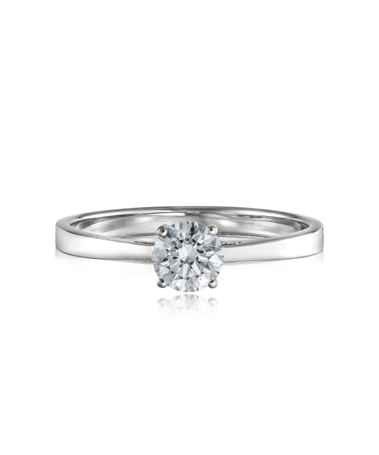 Кольцо из белого золота с бриллиантами (0.50ct)